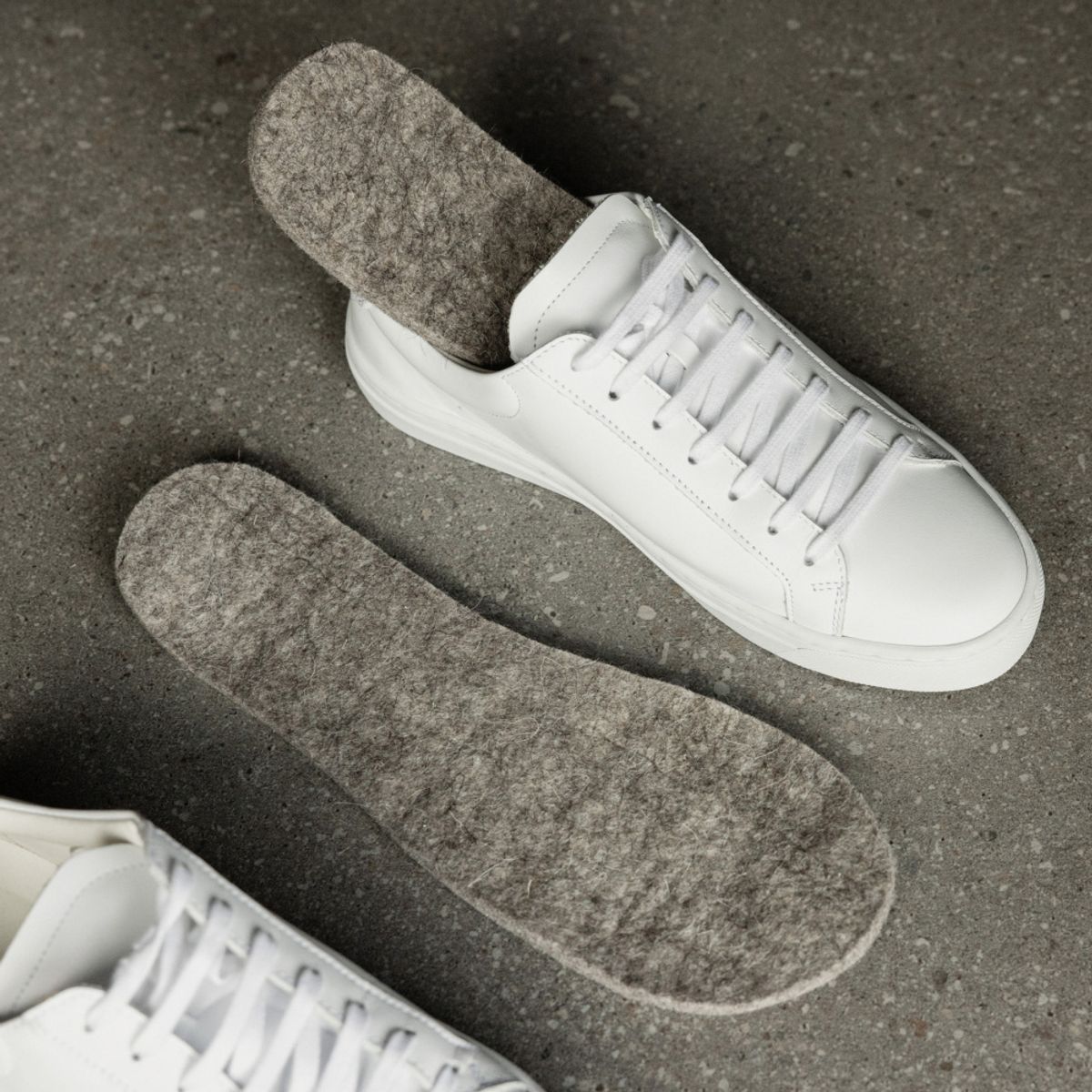 Wool Soles Precut Eco - Natural brown