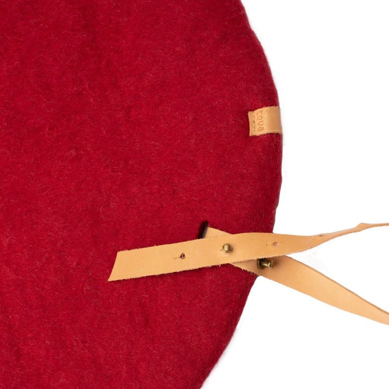 Sitting pad  Ø40 - Warm red 